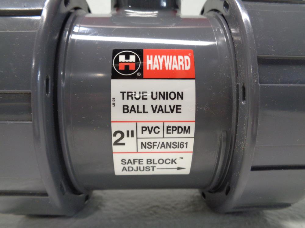 Hayward 2" Socket Thread EPDM True Union Ball Valve, PVC, TB1200STE